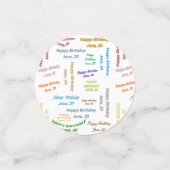 Tabel Confetti juni, 20 oktober (Kleine voorkant)