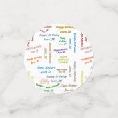 Tabel Confetti juni, 28 oktober (Kleine voorkant)