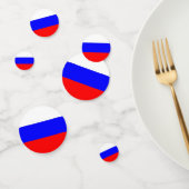 Tabel confetti met de vlag van Rusland (Groep)
