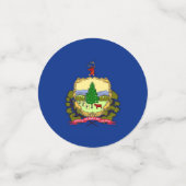 Tabel confetti met de vlag van Vermont (Kleine voorkant)