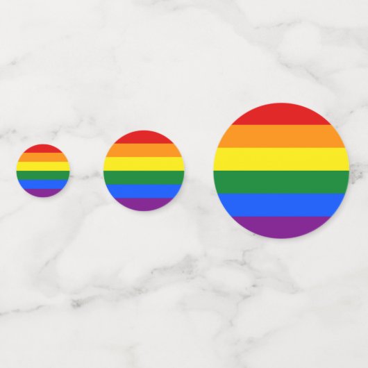 Tabel confetti met Pride Rainbow-vlag voor LGBT (Voorkanten)