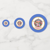 Tabel confetti met vlag van Minnesota (Voorkanten)