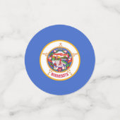 Tabel confetti met vlag van Minnesota (Kleine voorkant)