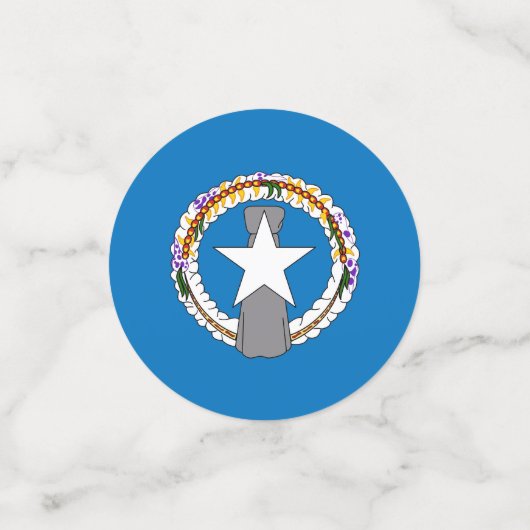 Tabel confetti met vlag van Noordelijke Mariana (Kleine voorkant)
