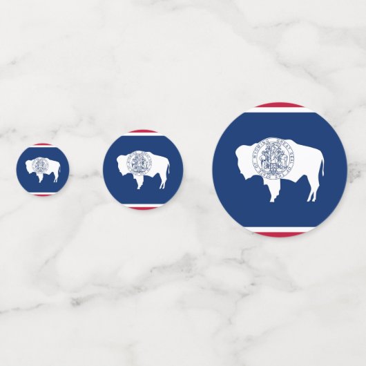 Tabel confetti met vlag Wyoming (Voorkanten)