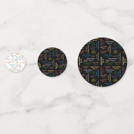 Tabel Confetti november 2012 (Voorkanten)