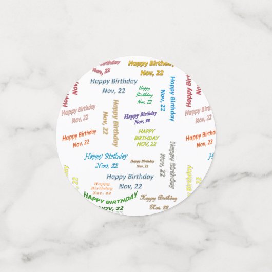 Tabel Confetti november 2012 (Kleine voorkant)