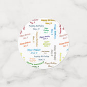 Tabel Confetti november, 9 zondag (Kleine voorkant)