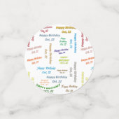 Tabel Confetti oktober, 22 oktober (Kleine voorkant)