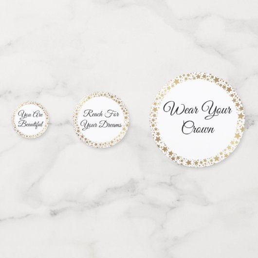 Tabel Confetti-Pageant Kroonmix Confetti (Voorkanten)