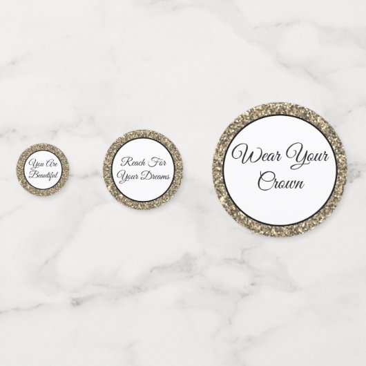 Tabel Confetti-Pageant Kroonmix Confetti (Voorkanten)