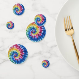 Tabel Confetti Regenboog Tie Dye Regenboog Kleuren