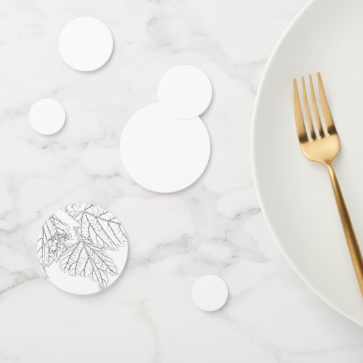 Tabel confetti sjabloon (Groep)