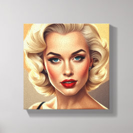 Tabel Deco (1950's) Canvas Afdruk