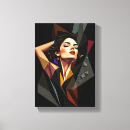 Tabel Deco ( Art Abstract uit Vrijheid ) Canvas Afdruk