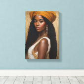 Tabel Deco (Beauty of Africa ) Canvas Afdruk (Insitu (Houten vloer))