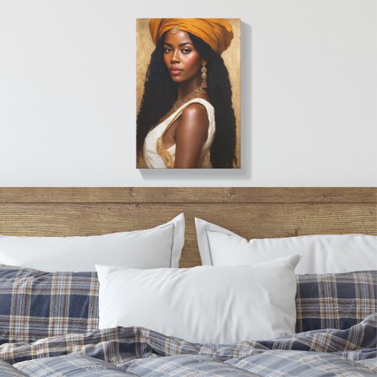 Tabel Deco (Beauty of Africa ) Canvas Afdruk (Insitu (Slaapkamer))