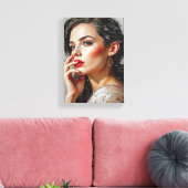 Tabel Deco ( Intensity ) Portret Beauty Canvas Afdruk (Insitu (Woonkamer))
