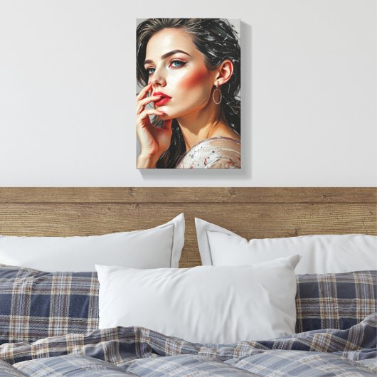 Tabel Deco ( Intensity ) Portret Beauty Canvas Afdruk (Insitu (Slaapkamer))