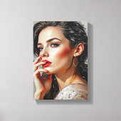 Tabel Deco ( Intensity ) Portret Beauty Canvas Afdruk (Voorkant)