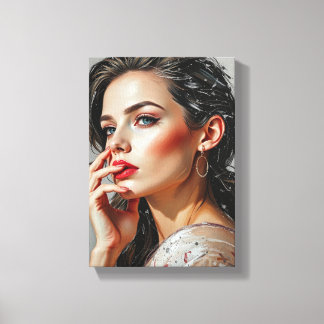 Tabel Deco ( Intensity ) Portret Beauty Canvas Afdruk