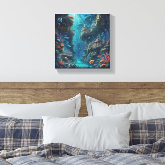 Tabel Deco ( Marin Enchantée ) Canvas Afdruk (Insitu (Slaapkamer))