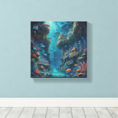 Tabel Deco ( Marin Enchantée ) Canvas Afdruk (Insitu (Houten vloer))