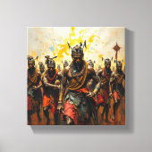 Tabel Deco ( Massai Warrior ) Canvas Afdruk (Voorkant)