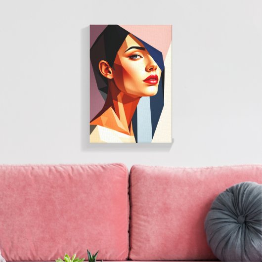 Tabel Deco (Mistrust) Canvas Afdruk (Insitu (Woonkamer))