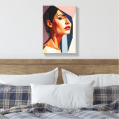 Tabel Deco (Mistrust) Canvas Afdruk (Insitu (Slaapkamer))