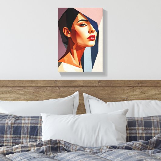 Tabel Deco (Mistrust) Canvas Afdruk (Insitu (Slaapkamer))