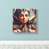 Tabel Deco ( Nijlstijl ) Canvas Afdruk (Insitu (Houten vloer))