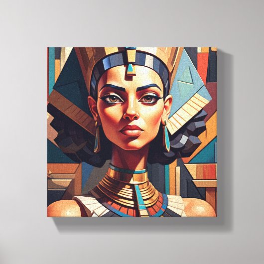 Tabel Deco ( Nijlstijl ) Canvas Afdruk (Voorkant)