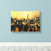 Tabel Deco (plaats licht) Canvas Afdruk (Insitu (Houten vloer))