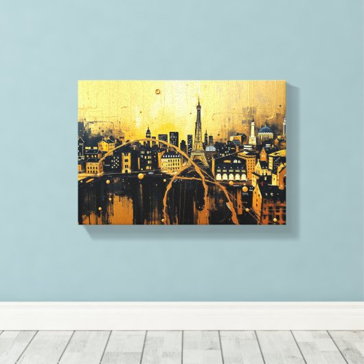 Tabel Deco (plaats licht) Canvas Afdruk (Insitu (Houten vloer))