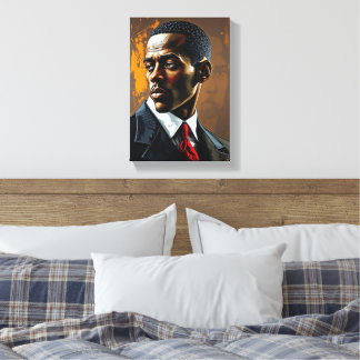 Tabel Deco ( Presence ) Portret Chic Man Canvas Afdruk