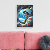 Tabel Deco (ruimtevaarder) Canvas Afdruk (Insitu (Woonkamer))