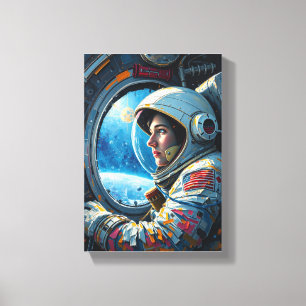 Tabel Deco (ruimtevaarder) Canvas Afdruk