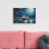 Tabel Deco (schip van het kruis onder La Mune) Canvas Afdruk (Insitu (Woonkamer))