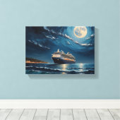 Tabel Deco (schip van het kruis onder La Mune) Canvas Afdruk (Insitu (Houten vloer))