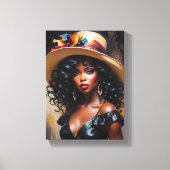 Tabel Deco (The Grace) Portret D'une Diva Canvas Afdruk (Voorkant)