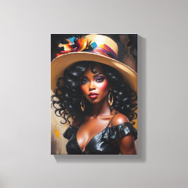 Tabel Deco (The Grace) Portret D'une Diva Canvas Afdruk