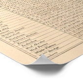 Tabel der afstanden poster (Hoek)