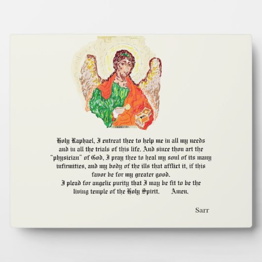 Tabel Easel & Canvas : Archangels , Raphael Fotoplaat (Voorkant)