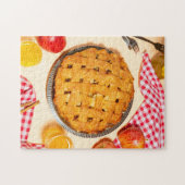 Tabel en ronde Homemade Pie Legpuzzel (Horizontaal)