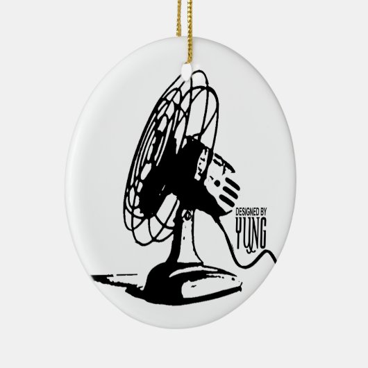 Tabel Fan Keramisch Ornament (Rechts)