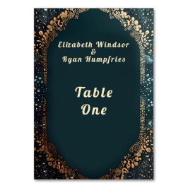 Tabel Kaart nummers floral ontwerp