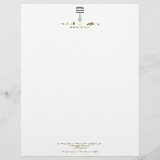 Tabel Lamp Letterhead 3 Briefhoofd (Voorkant)