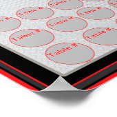 Tabel Locatiekaart (horizontaal) Poster (Hoek)