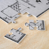 Tabel met de werktuigen ~ "Ja, nu heb ik het." Legpuzzel (Zijkant)